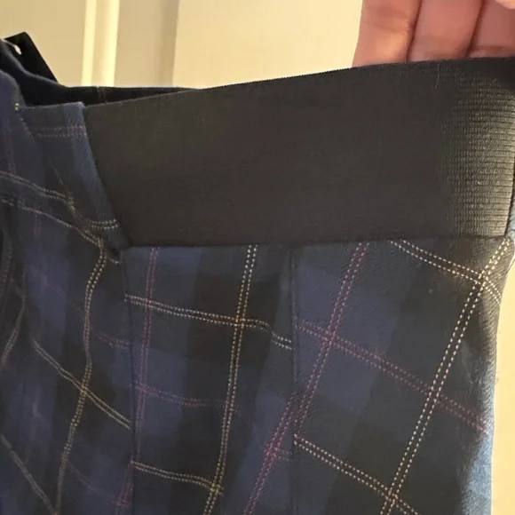 Torrid Navy and Yellow Plaid Skirt - Picture 6 of 7